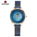 REWARD RD22027L Fashion Women's Watches Fashion Shell Dial Simple Style Ladies Waterproof Quartz Clock Dress Casual Wrist Watch